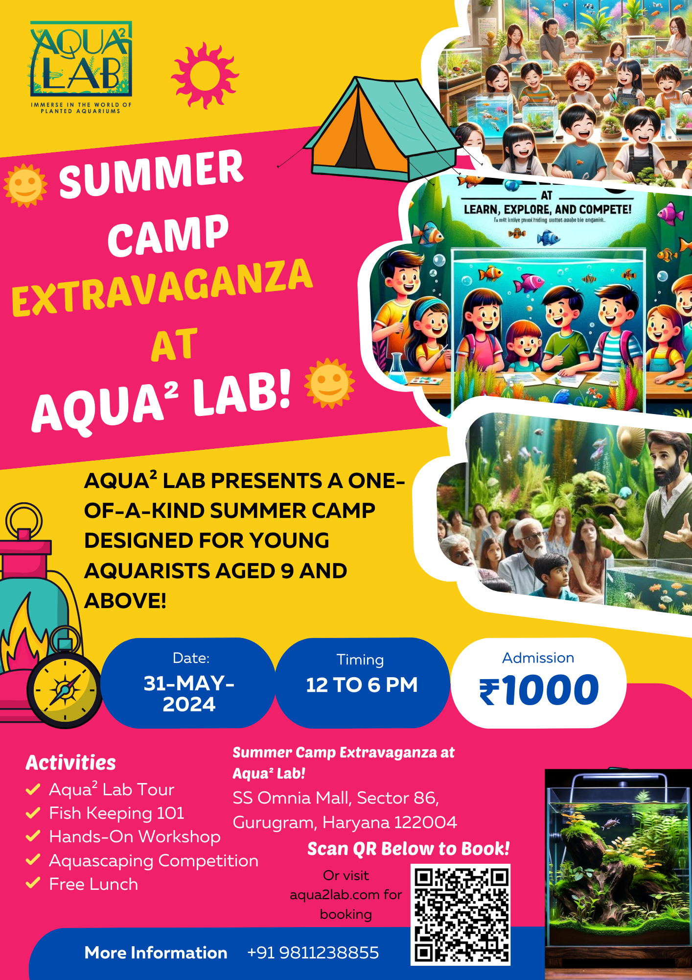 Kids and Adults : Summer Camp Aquatics: Dive into Fish Keeping!